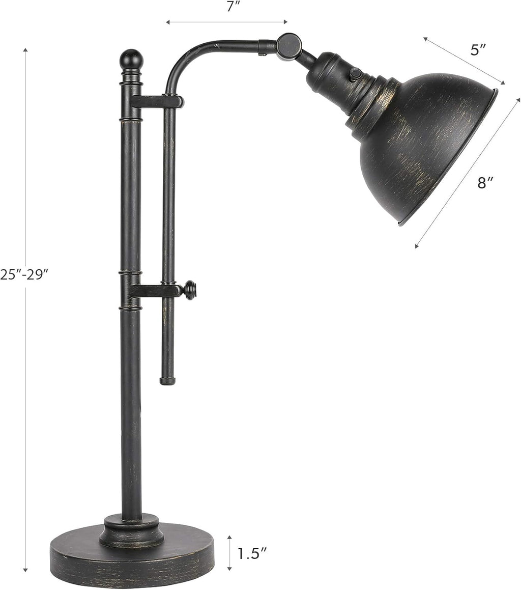 Black Adjustable Metal Desk Lamp A98707