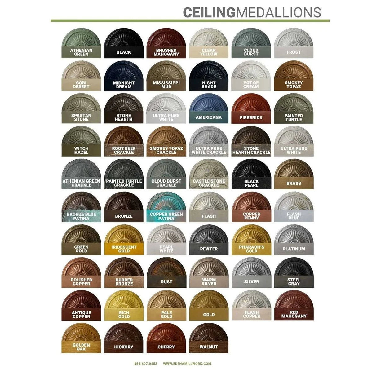 Hand-Painted Rich Gold Ceiling Medallion Q5715