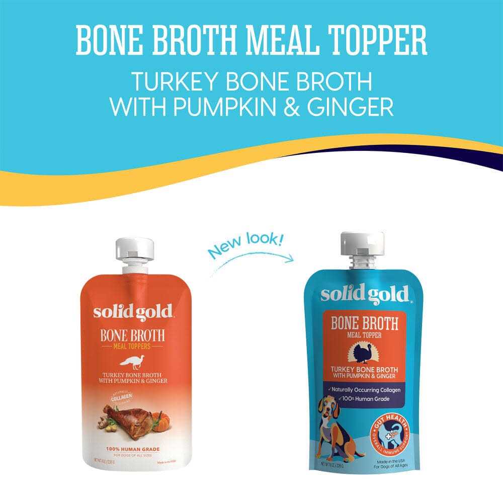 Solid Gold Turkey Bone Broth Dog Food Topper T1412