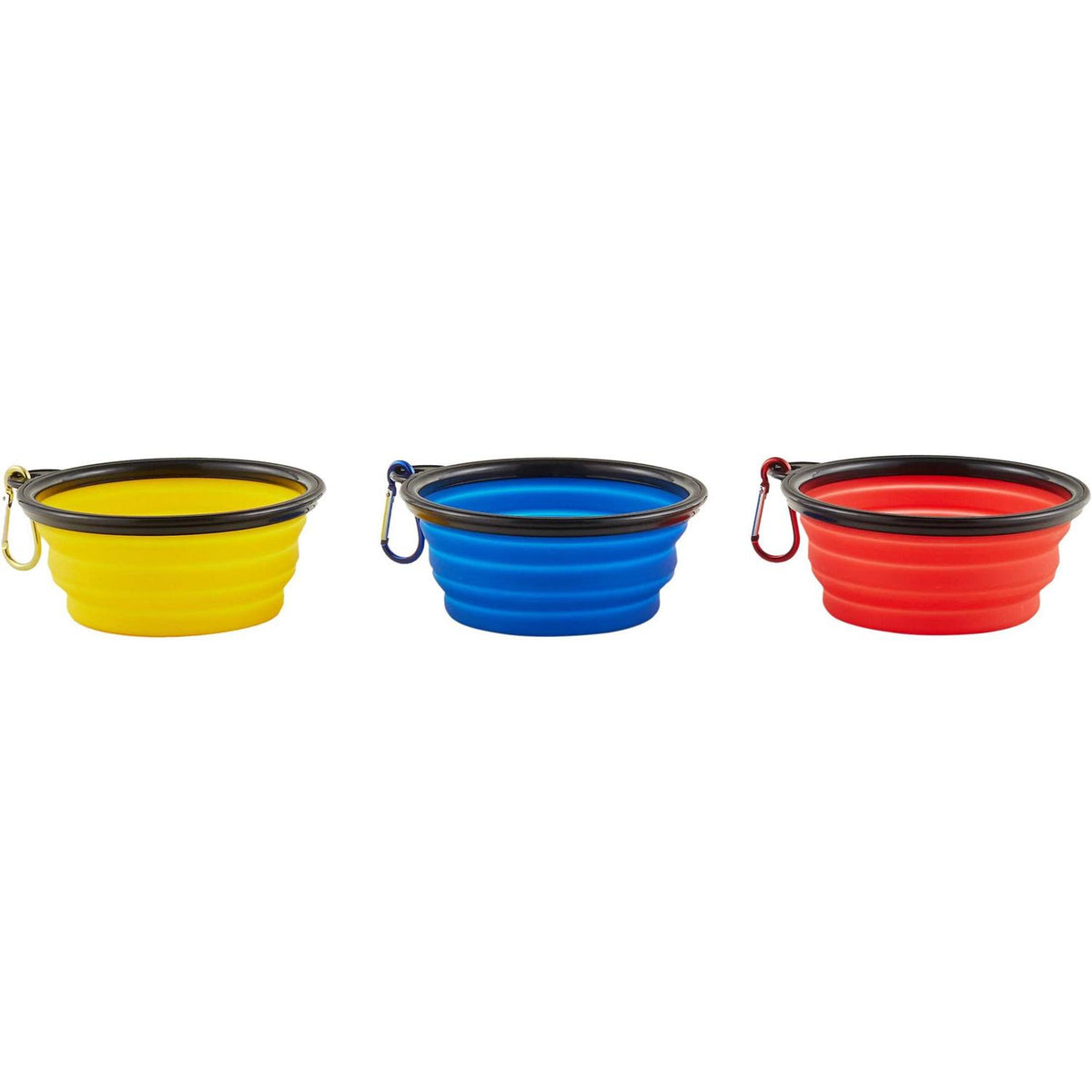 3 Pack Collapsible Silicone Travel Bowls V235