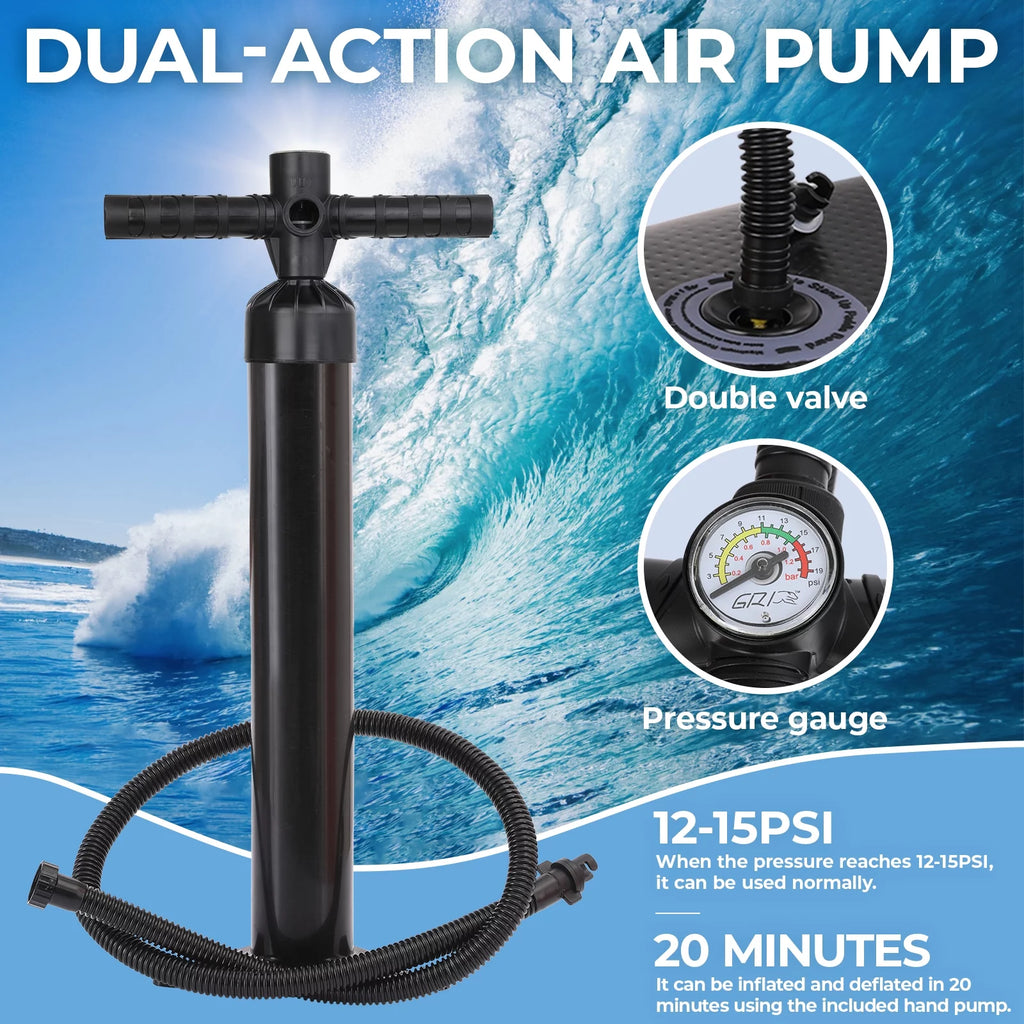 10ft Inflatable Stand up Paddle Board with Backpack, Paddle, Leash E579