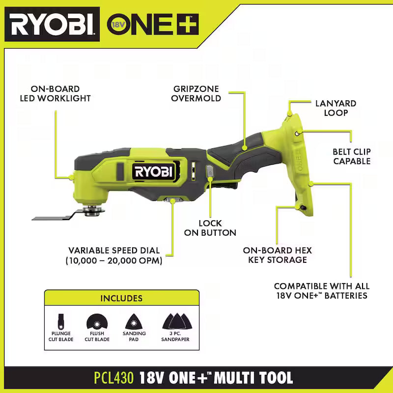 18V Cordless Oscillating Multi-Tool R462629