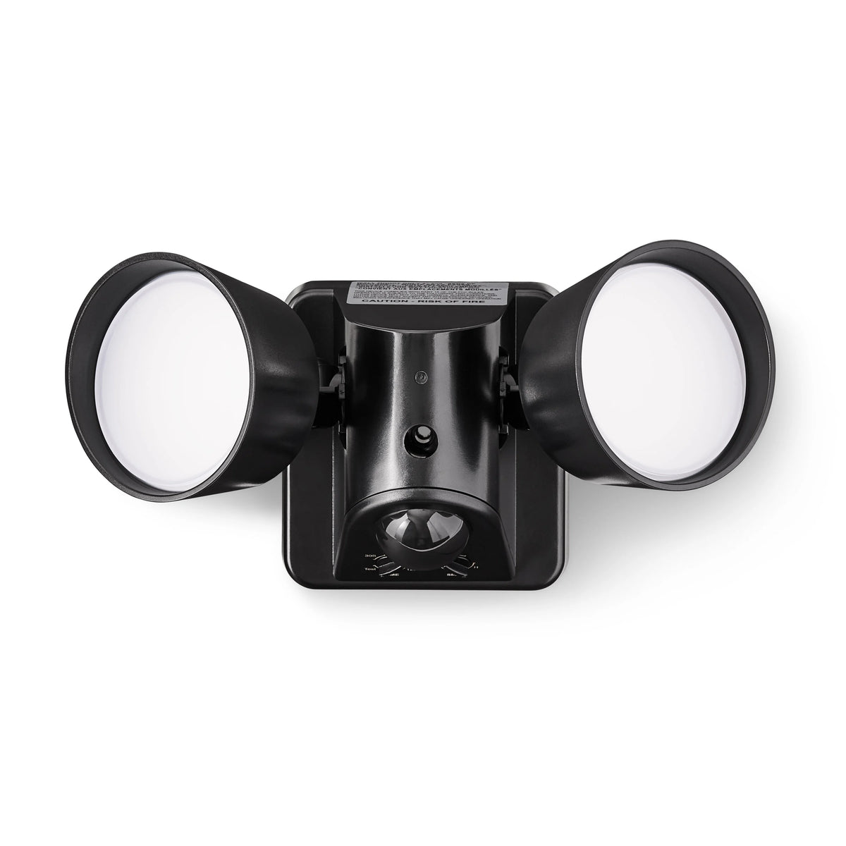 2-Head LED Motion Sensing Outdoor Security Light, Black, 2500 Lumens K893