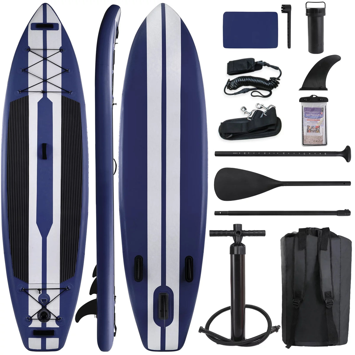 11FT Inflatable Stand Up Paddle Board with Paddle and Hand Pump L43757