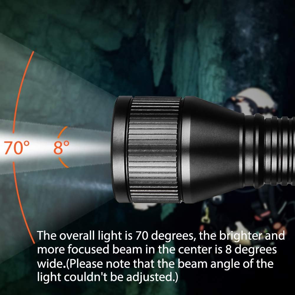 1000 Lumens Dive Light with Battery and Charger H70836