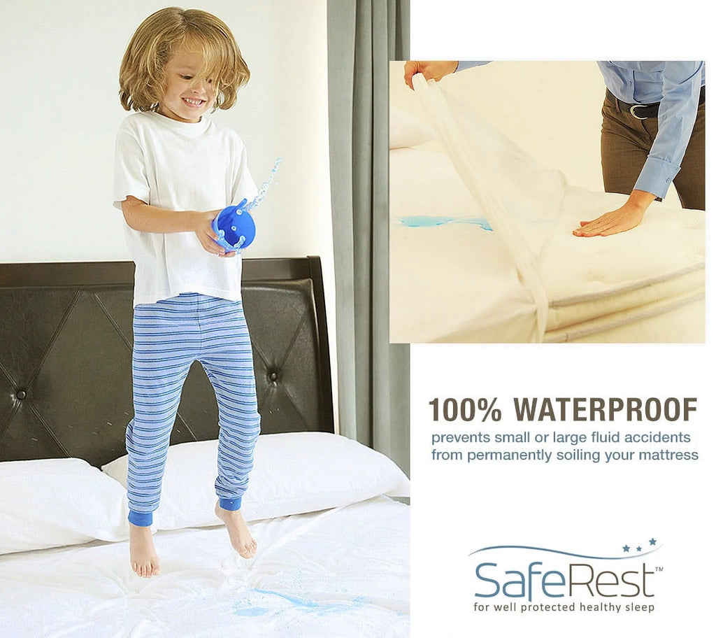 100% Waterproof Hypoallergenic Mattress Protector, Twin H10096