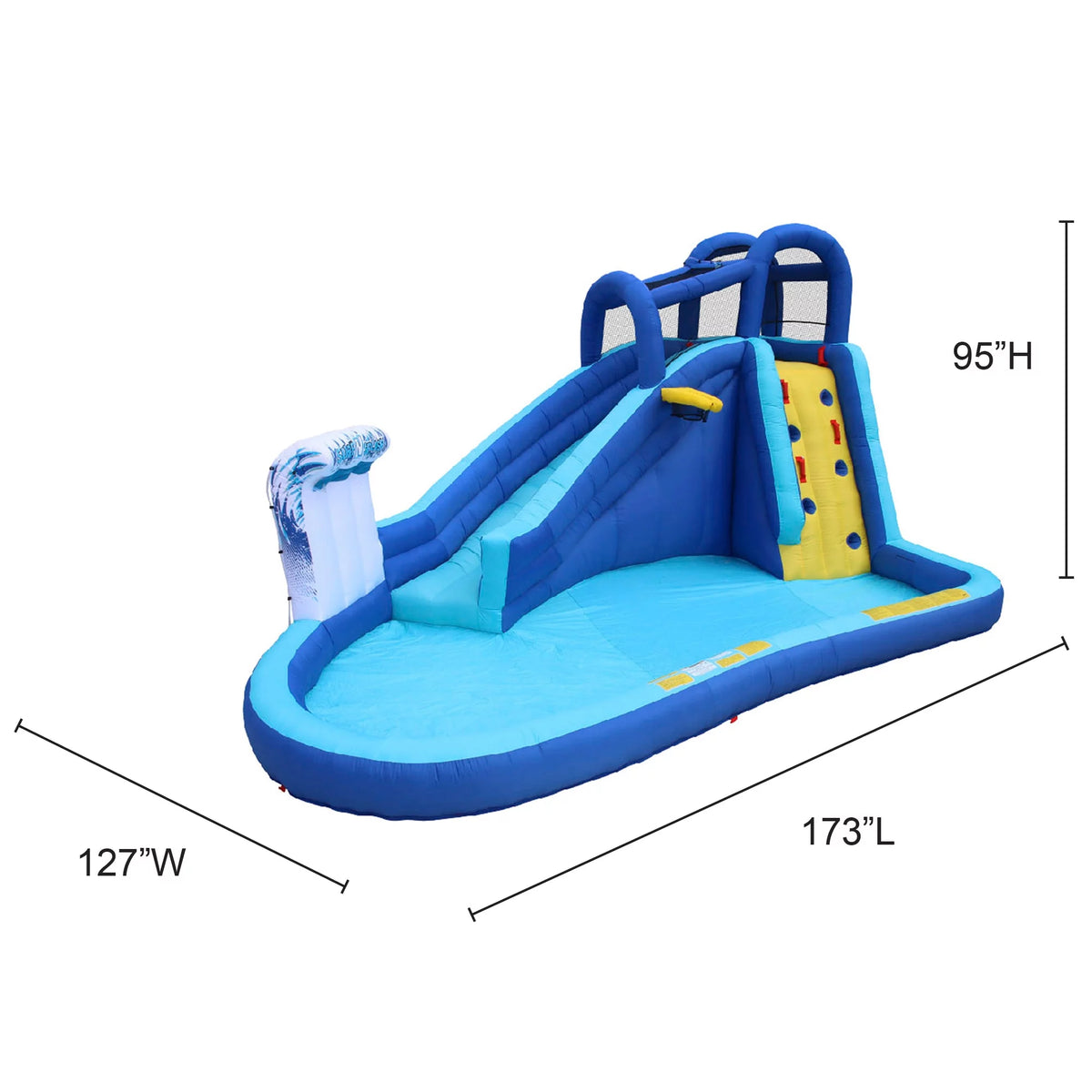 14 ft 5 in Inflatable Water Slide Splash Toy T290656