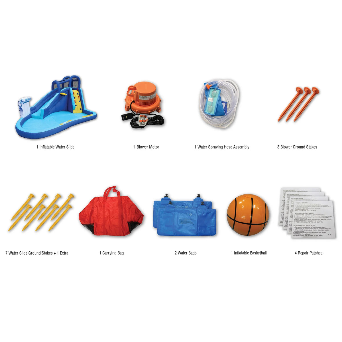 14 ft 5 in Inflatable Water Slide Splash Toy T290656
