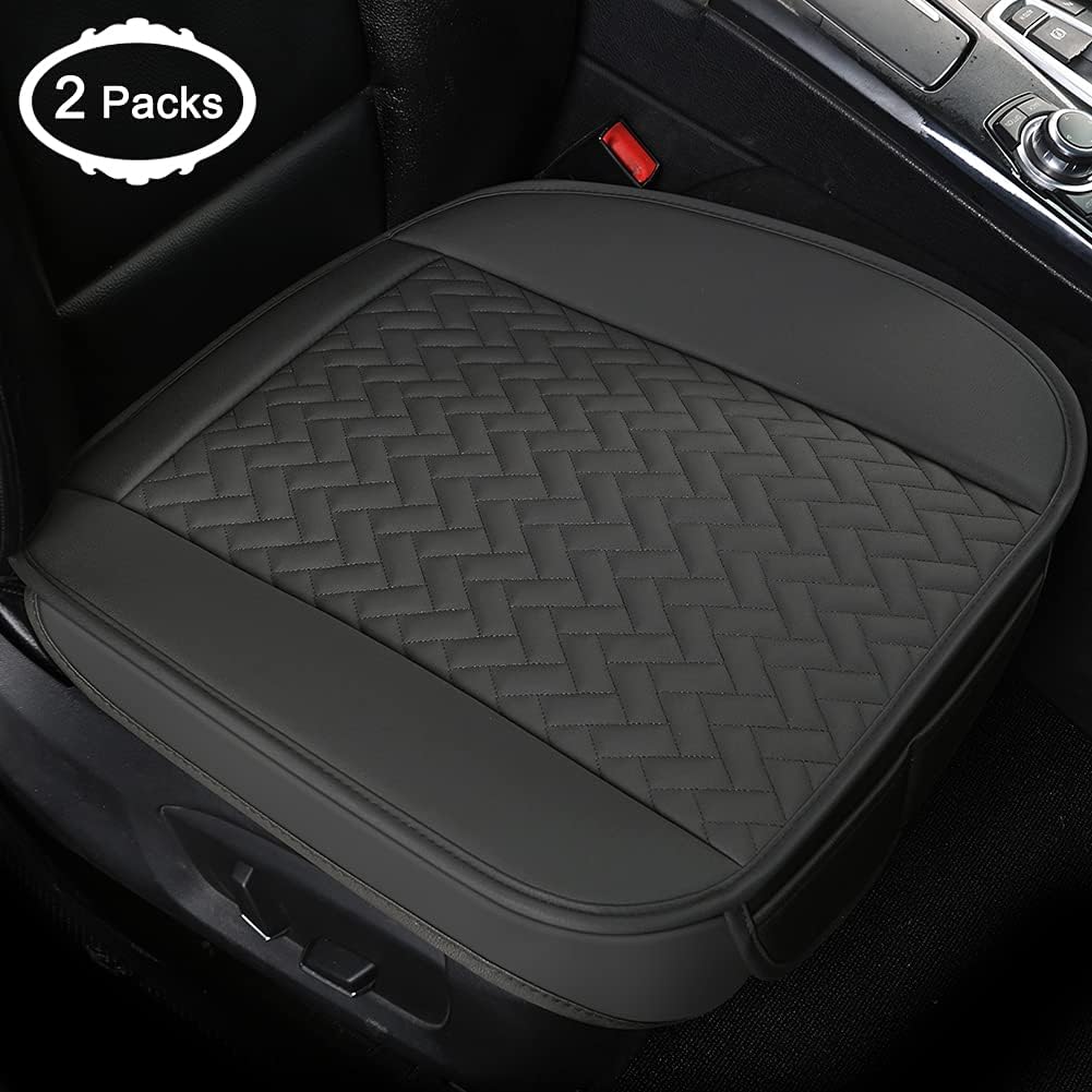 2 Pack Front Car Seat Bottom Covers Pad Black O6853