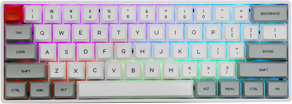 61 Keys Hot Swappable Programmable Mechanical Wired Keyboard Q98858