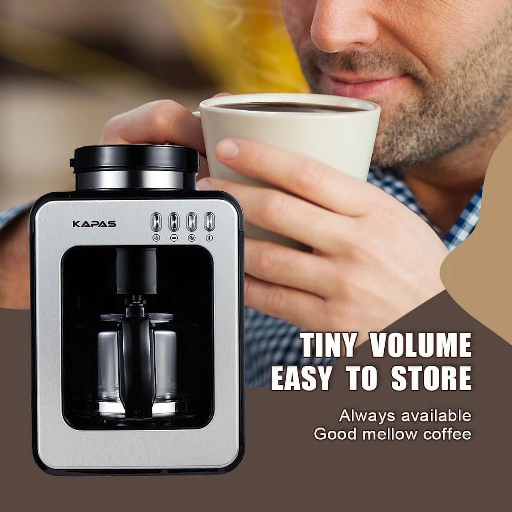 Automatic Coffee Machine with Grinding Function, Programmable Timer, 0.6L H198300