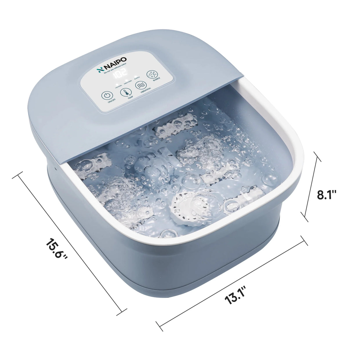 Foot Spa Bath Massager with Heating Bubble Vibration Rollers N40446
