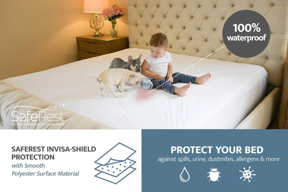 100% Waterproof Hypoallergenic Mattress Protector, Twin H10096