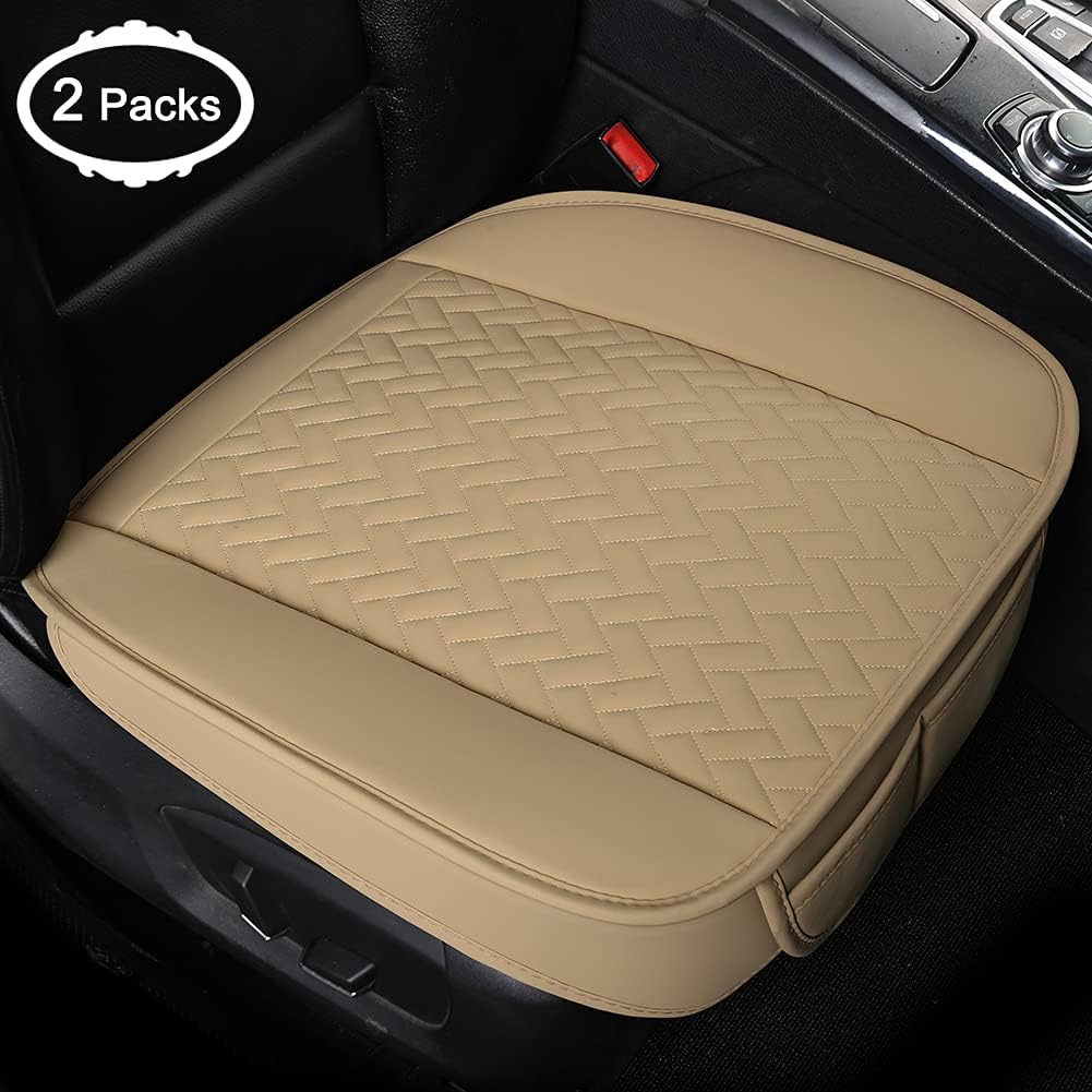 2 Pack Front Car Seat Bottom Covers Pad Black O6853