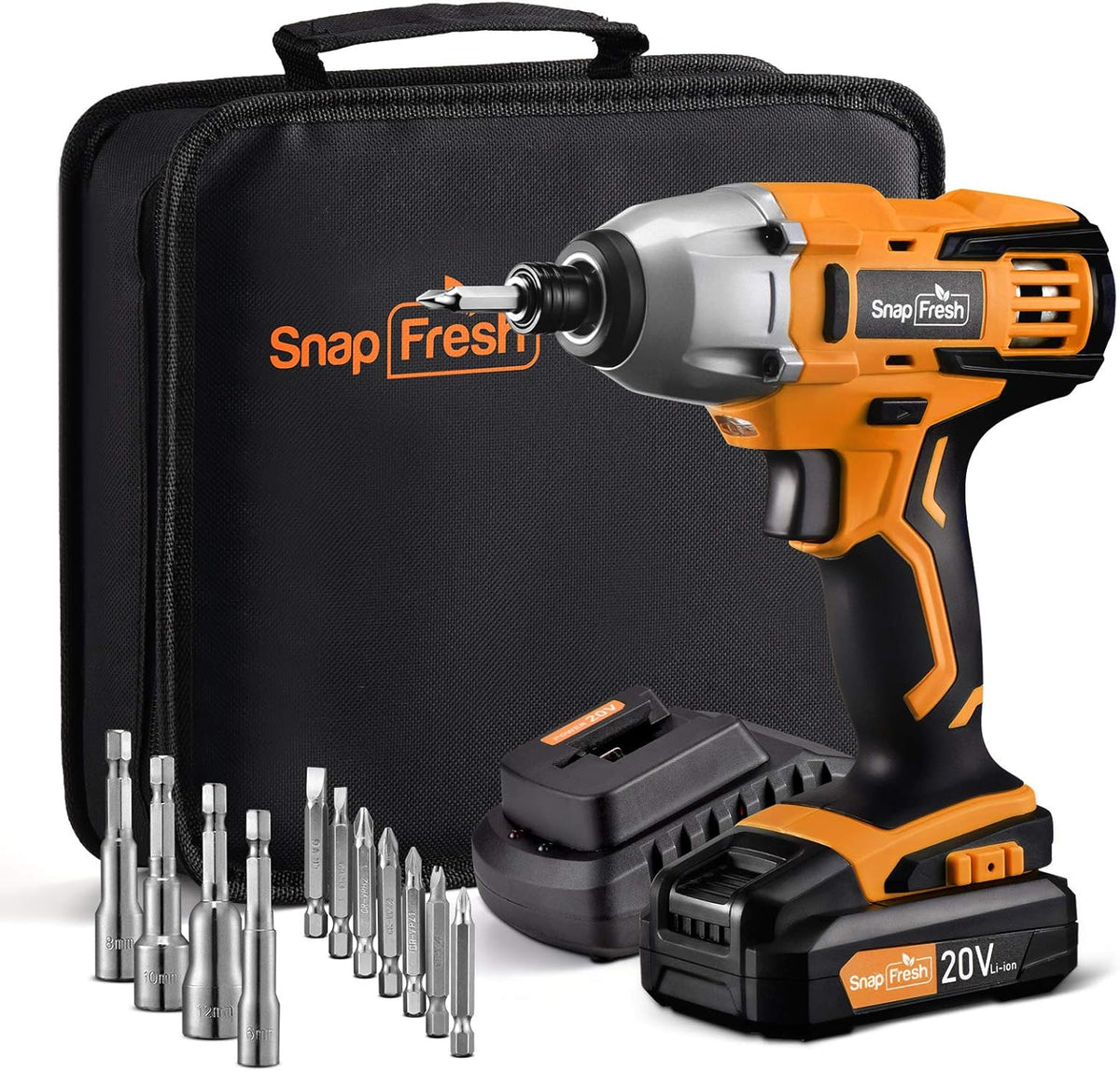 20V Cordless Impact Driver Set with 2.0Ah Battery & Charger W771
