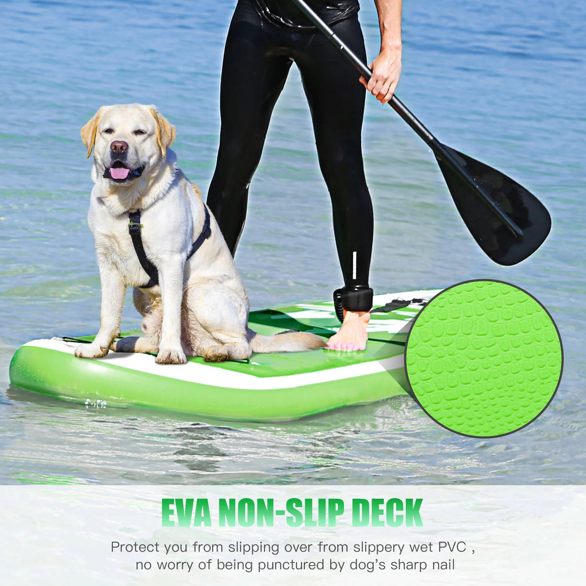 Inflatable Stand Up Paddle Board with 3 Removable Fins E91129