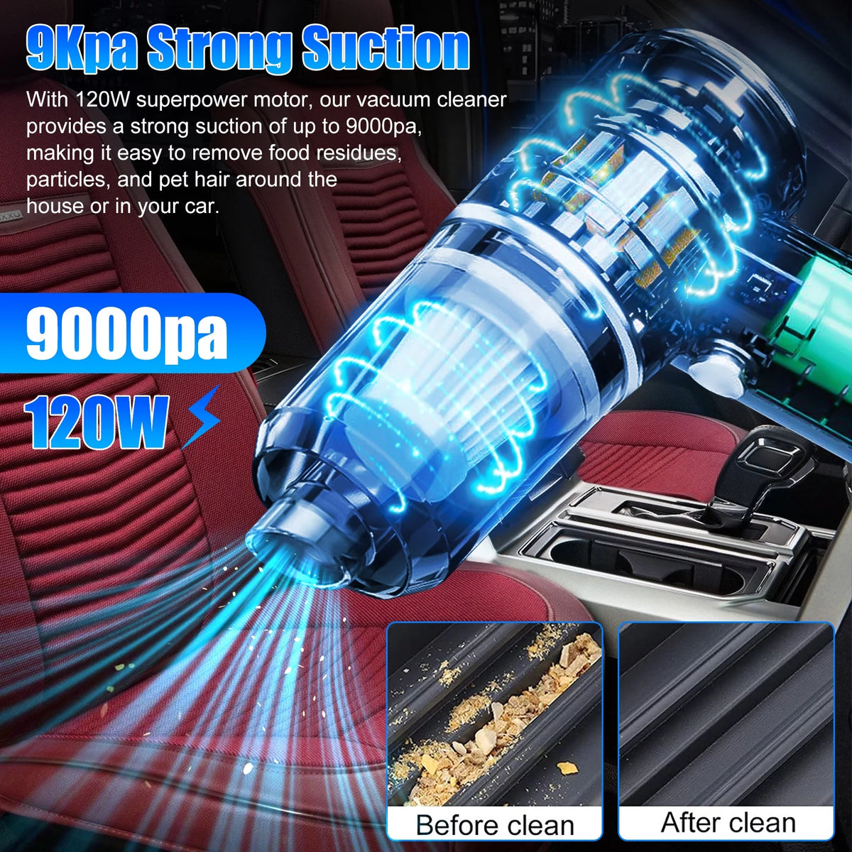 120W Handheld Cordless Vacuum Cleaner Q220