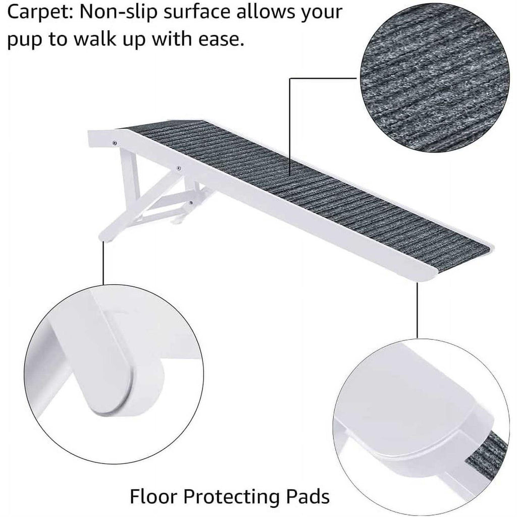 Foldable Wooden Pet Ramp Adjustable Height H248