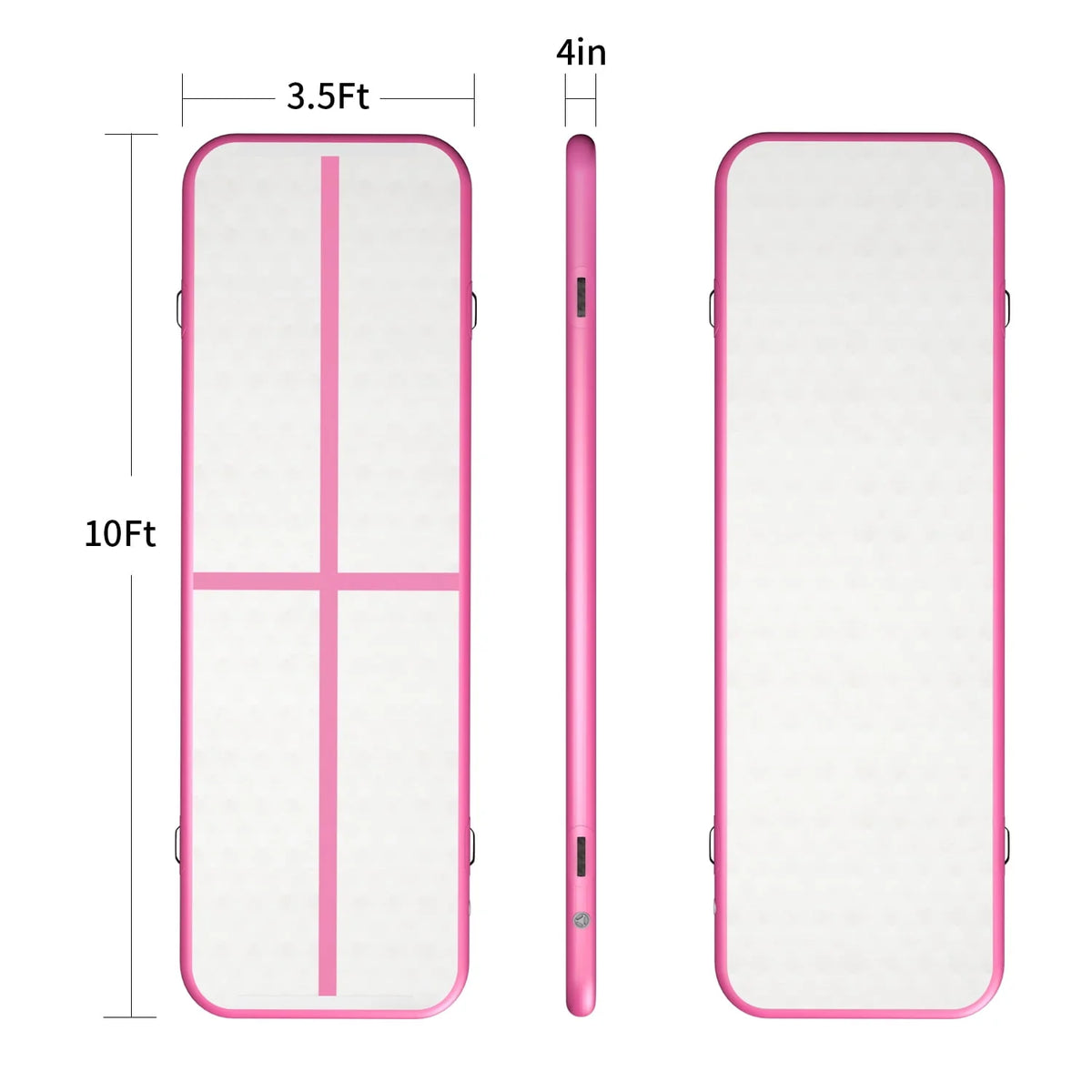 10' Inflatable Air Gymnastics Mat with Pump O38974