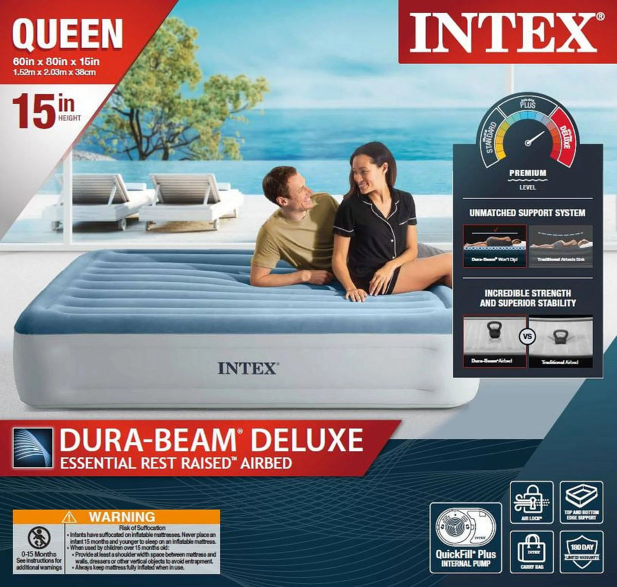 15 Airbed Mattress with Internal Pump X783