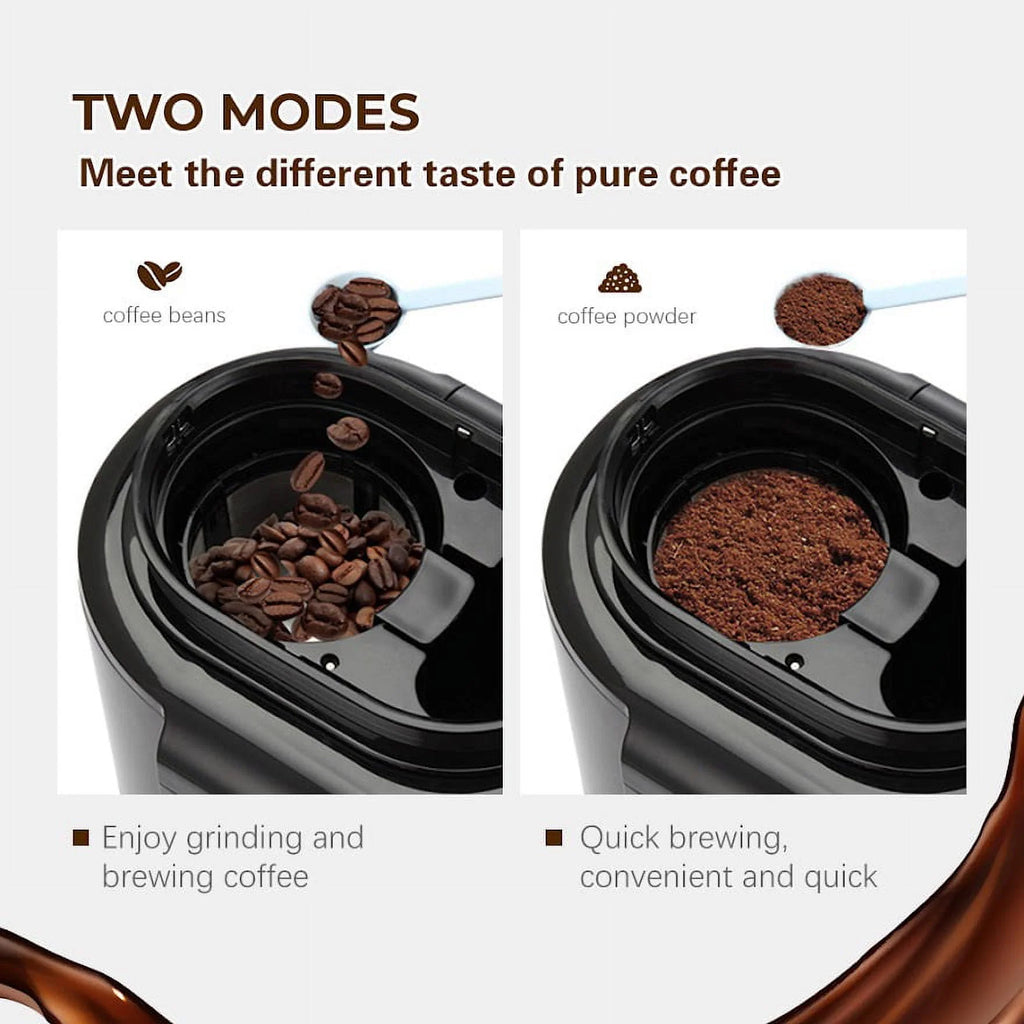 Automatic Coffee Machine with Grinding Function, Programmable Timer, 0.6L H198300
