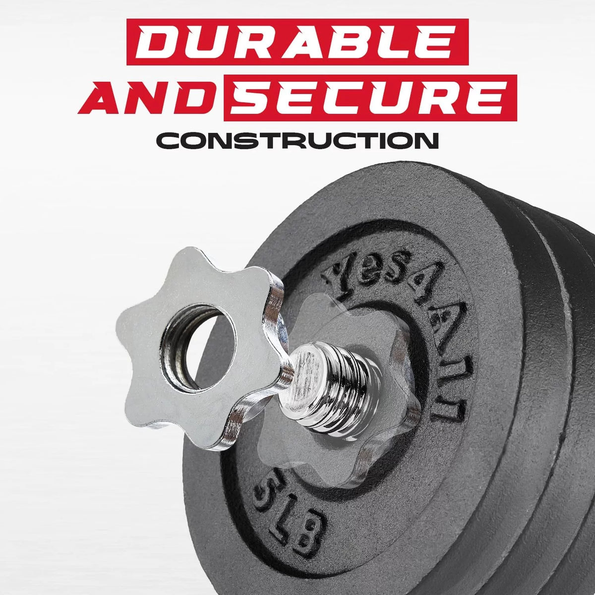 105 lbs Adjustable Cast Iron Dumbbell Set Y530
