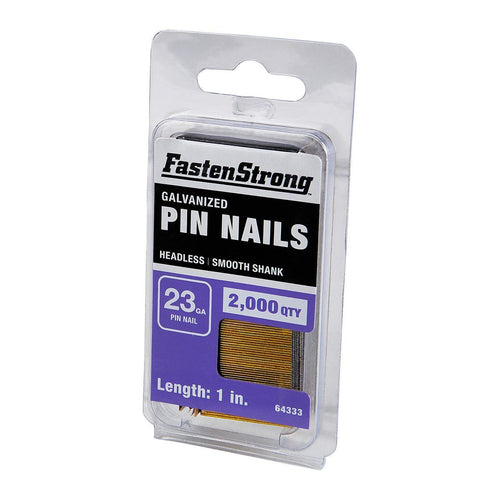 1 in. 23 GA Galvanized Pin Nails, 2000 Piece L29055