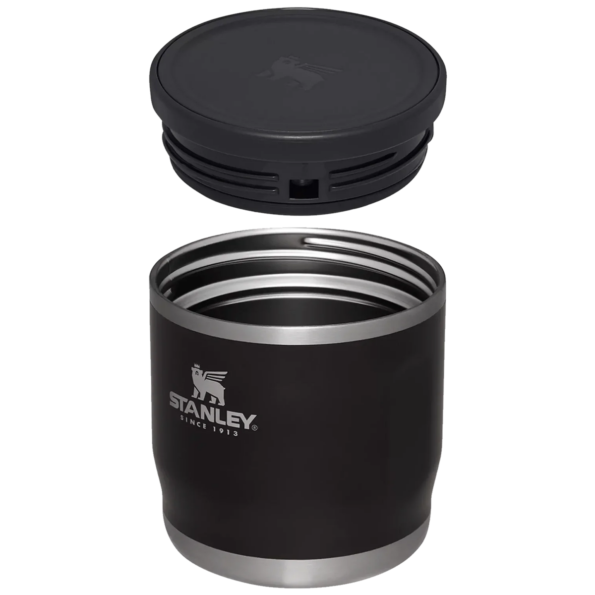 12oz Black Food Jar L540