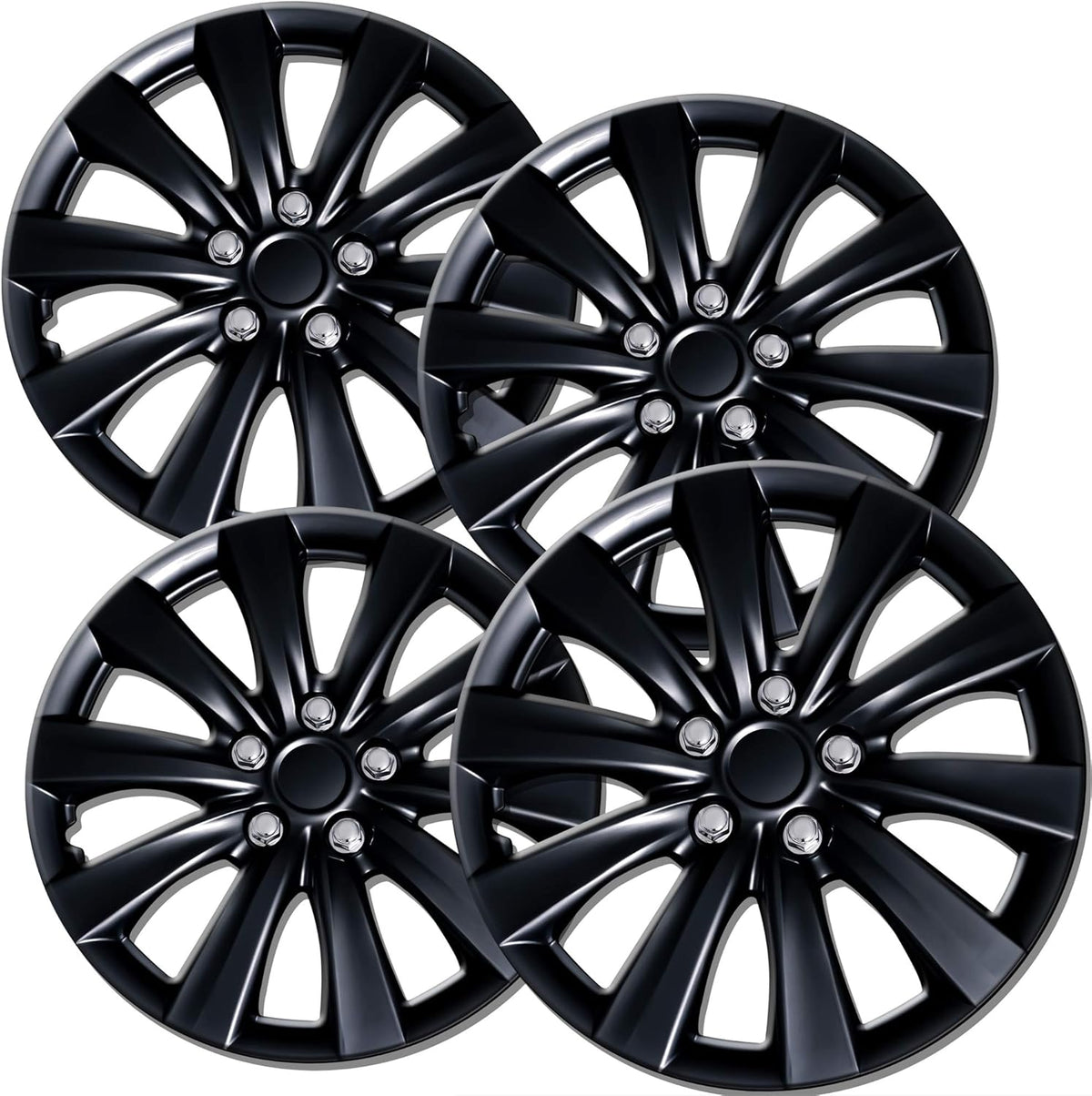 16 inch Ice Black Set of 4 Wheel Covers Hubcaps U8443