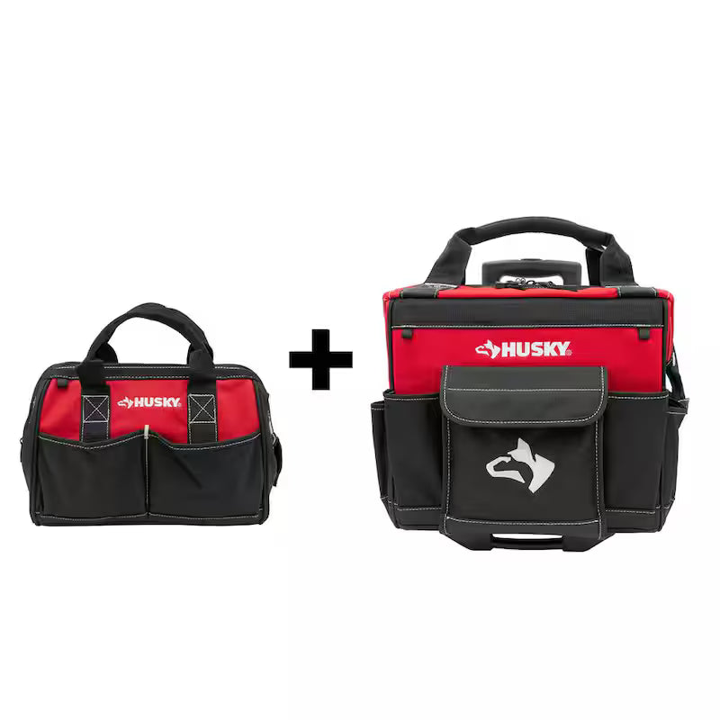14 in. Rolling Tool Bag with 12 in. Tool Bag P9165