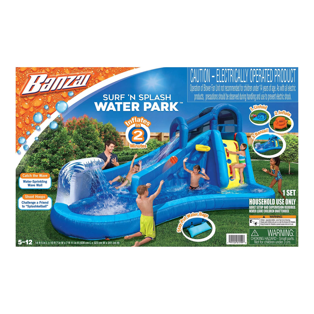 14 ft 5 in Inflatable Water Slide Splash Toy T290656