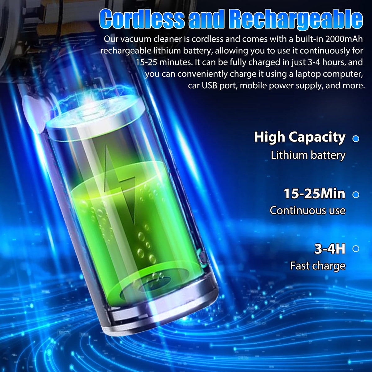 120W Handheld Cordless Vacuum Cleaner Q220