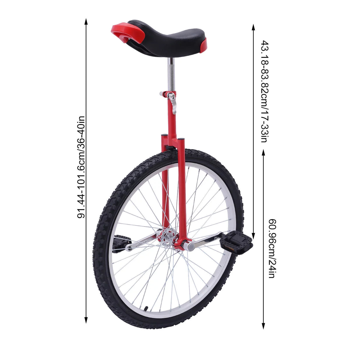 16 Inch Unicycle One Wheel Bike with Thickened Steel Frame S507