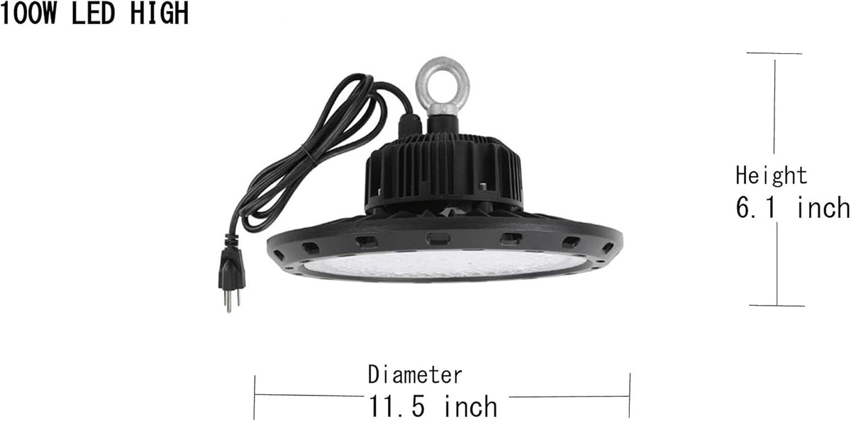 100W 5000K White UFO High Bay LED Light P906216
