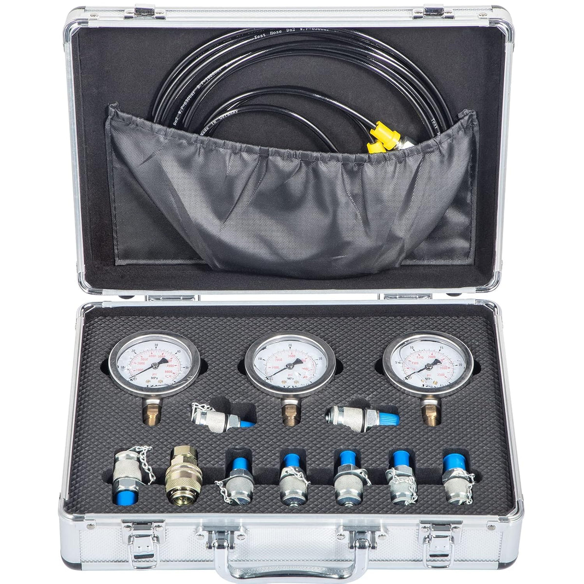 Hydraulic Pressure Test Kit 25/40/60Mpa 9 Couplings F32857