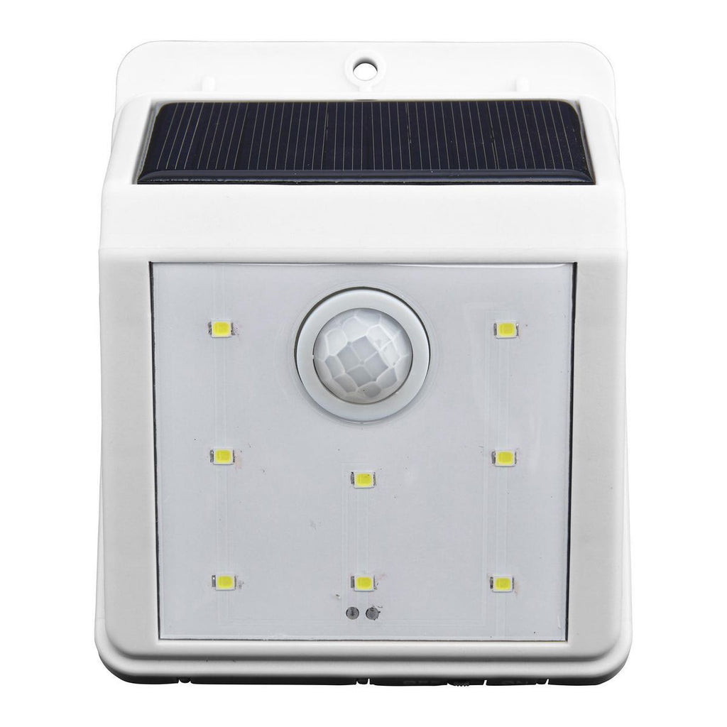 White Solar Wall-Mount Security Light Y581