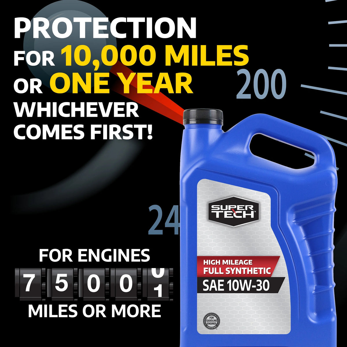10W-30 Full Synthetic Motor Oil, 5 Quarts N86318