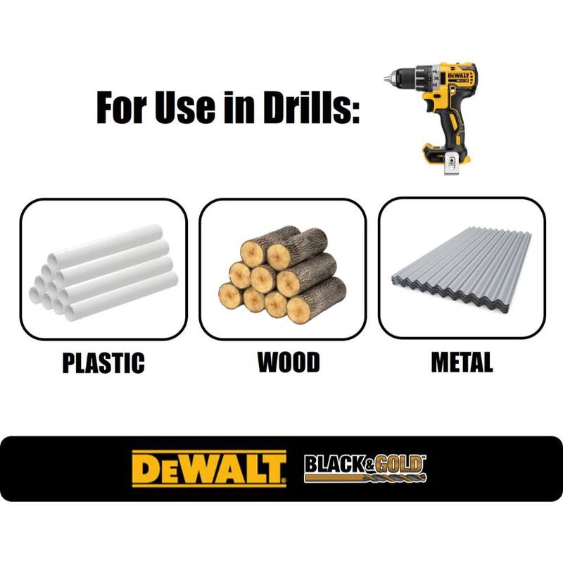 Black and Gold Drill Bit Set 14-Piece K7680