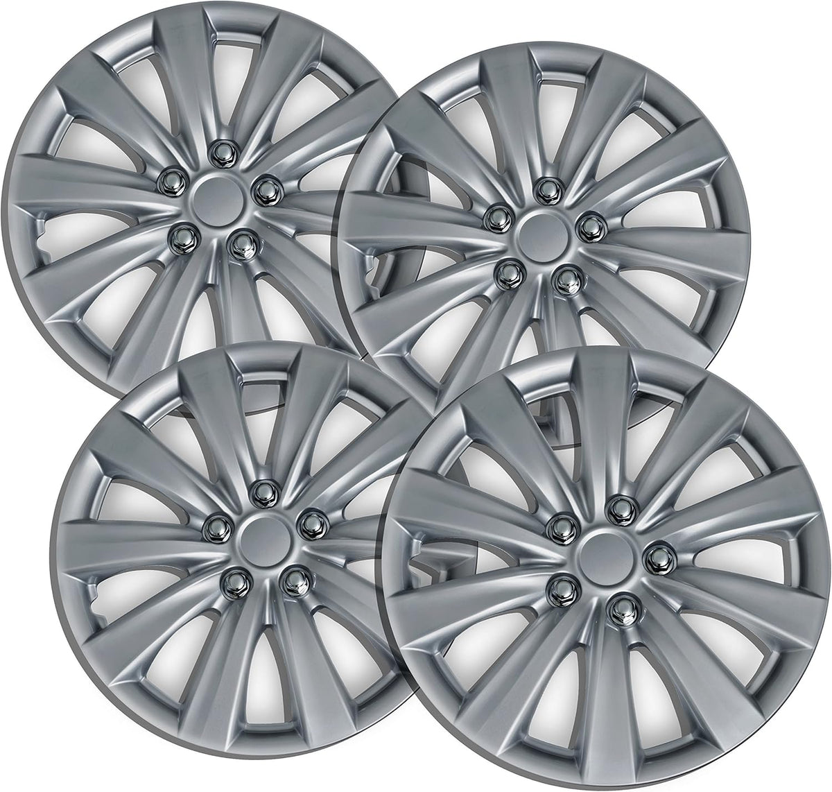 16 inch Ice Black Set of 4 Wheel Covers Hubcaps U8443