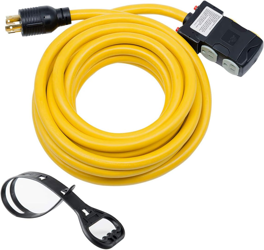 1.5Ft 30Amp Generator Cord with Surge Protector Breaker R90675