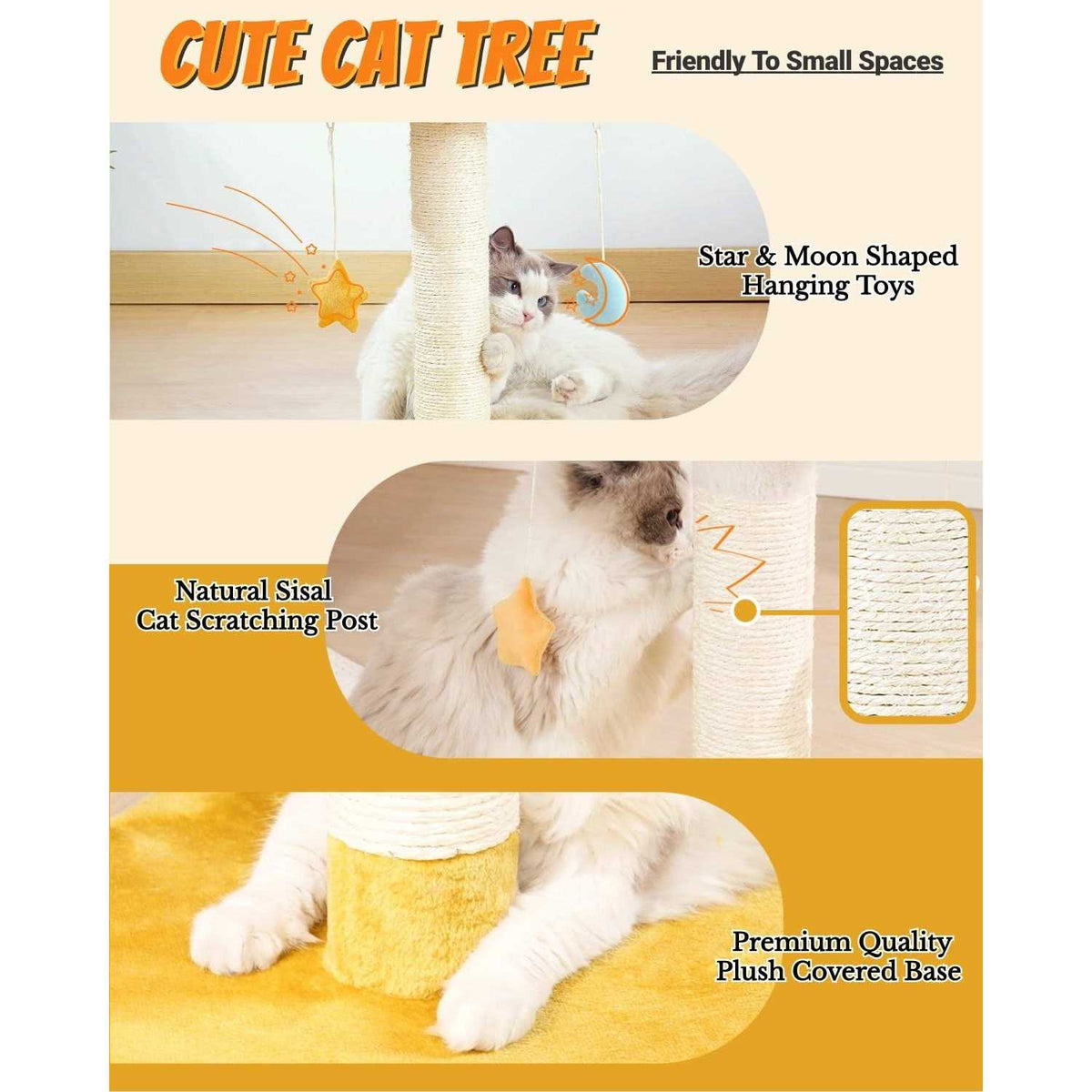 Cat Scratching Post with Bed Cat Tree Tower K8513