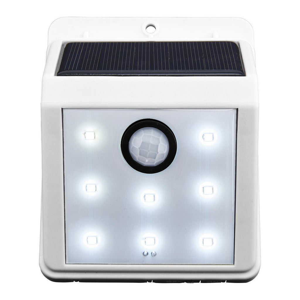 White Solar Wall-Mount Security Light Y581
