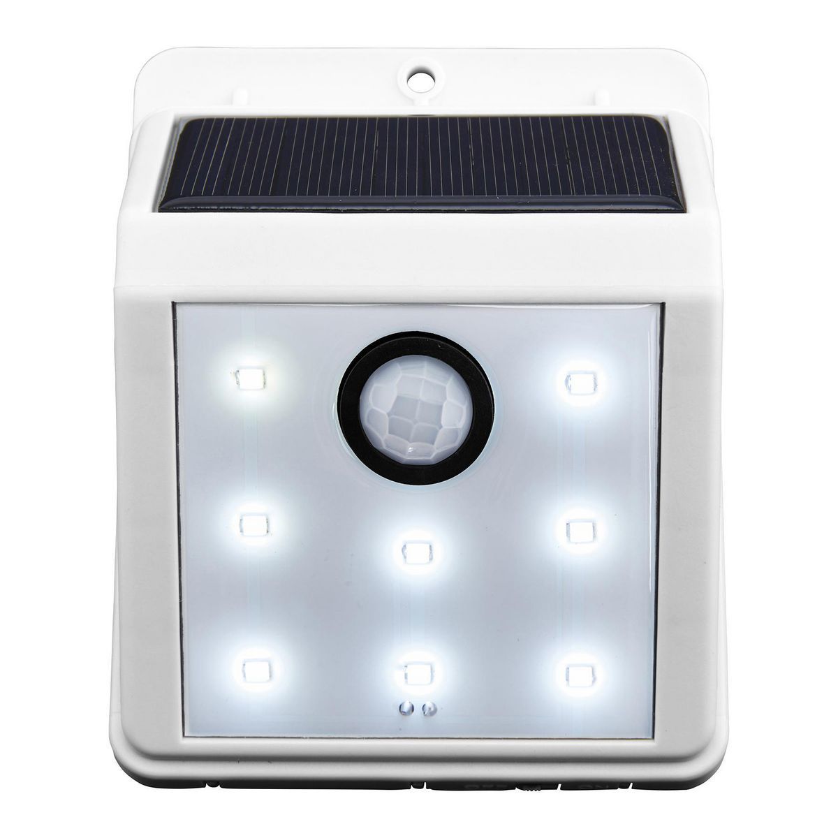 White Solar Wall-Mount Security Light Y581