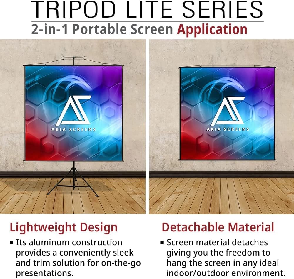 110 inch Portable Projector Screen with Stand and Carry Bag P84487