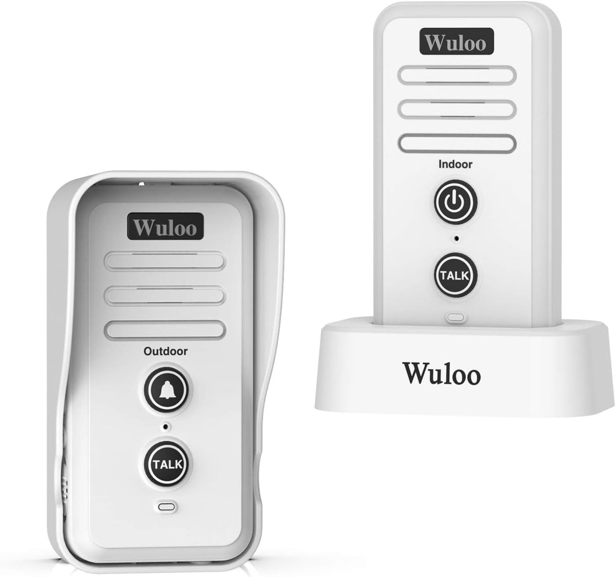 Wireless Intercom Doorbell Waterproof Rechargeable Battery Black J8014