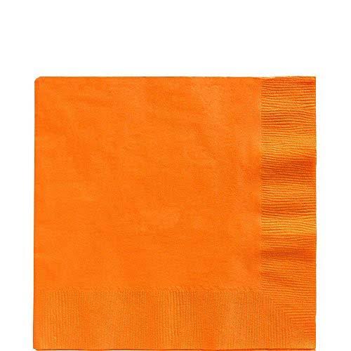 Orange Plastic Tableware Kit for 50 Guests J4222