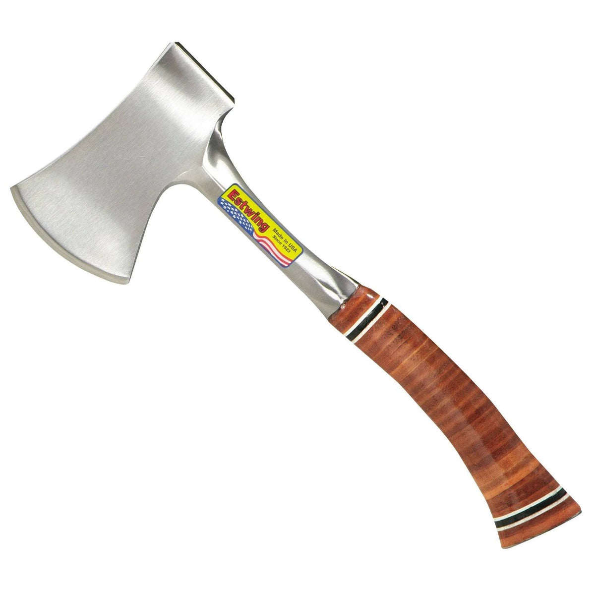 14x22 Forged Steel Camping Hatchet with Leather Grip B5724