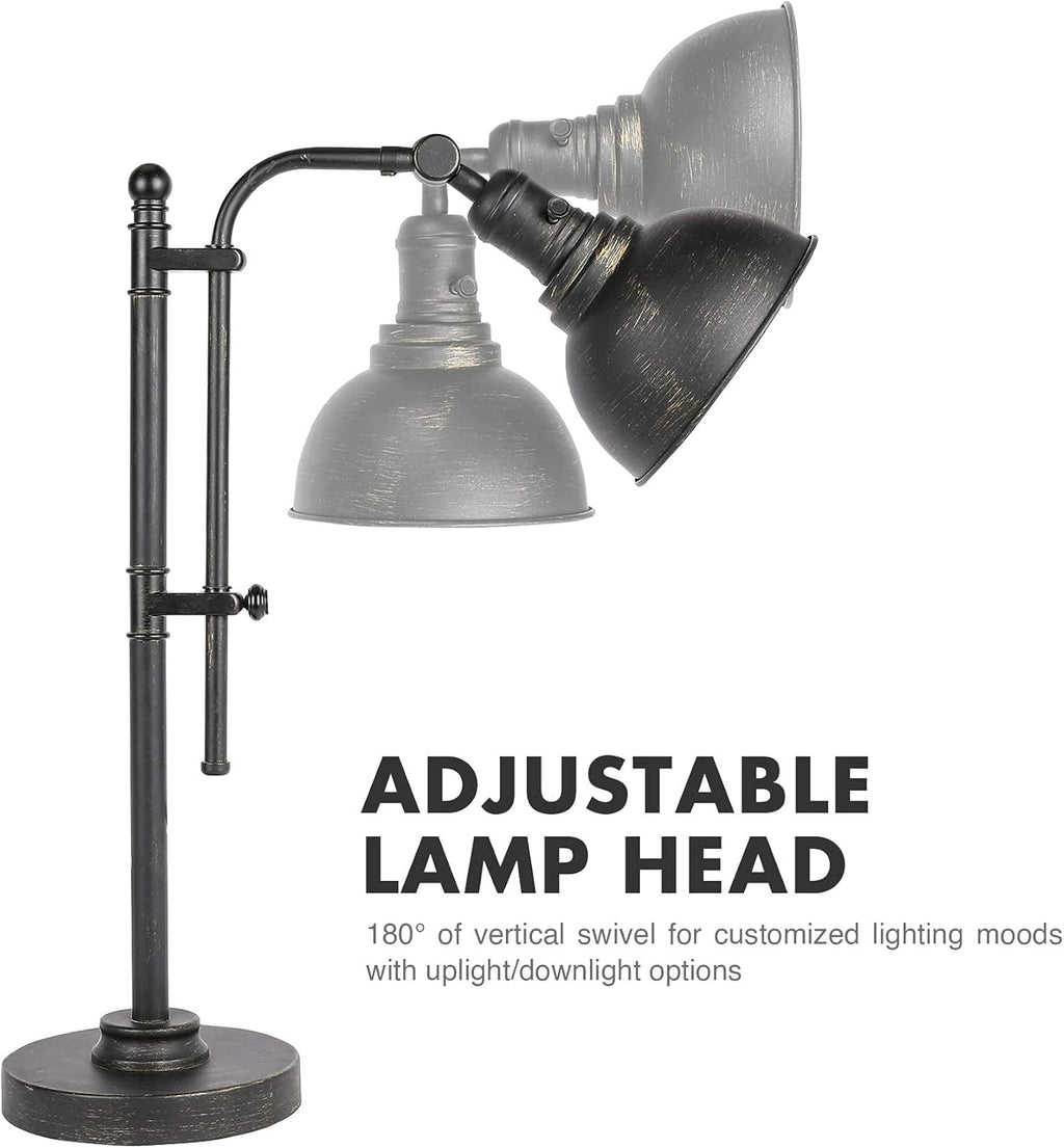 Black Adjustable Metal Desk Lamp A98707