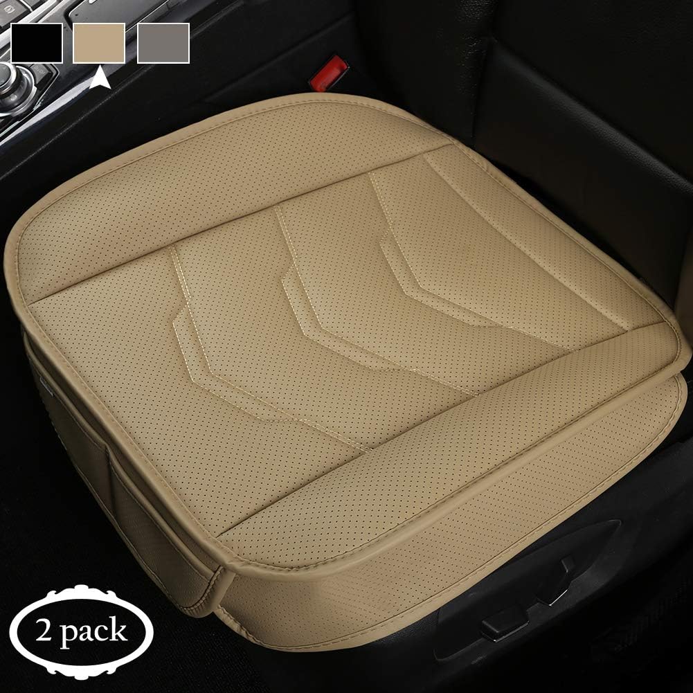 2 Pack Front Car Seat Bottom Covers Pad Black O6853