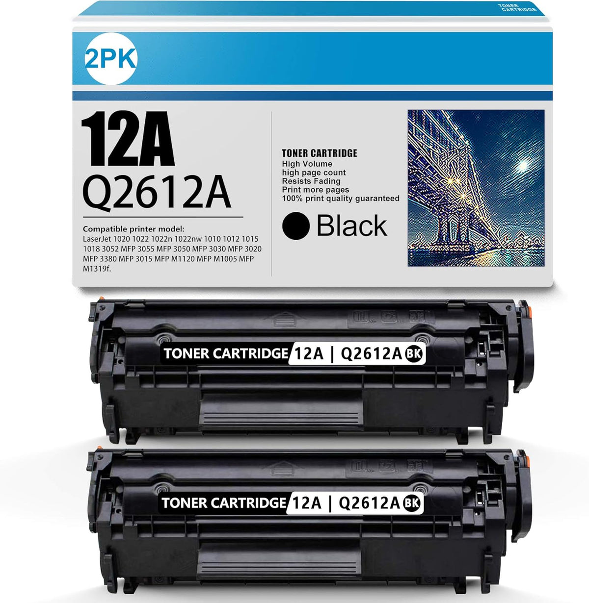 12A Toner Cartridge Replacement (2-Pack Black) C848160
